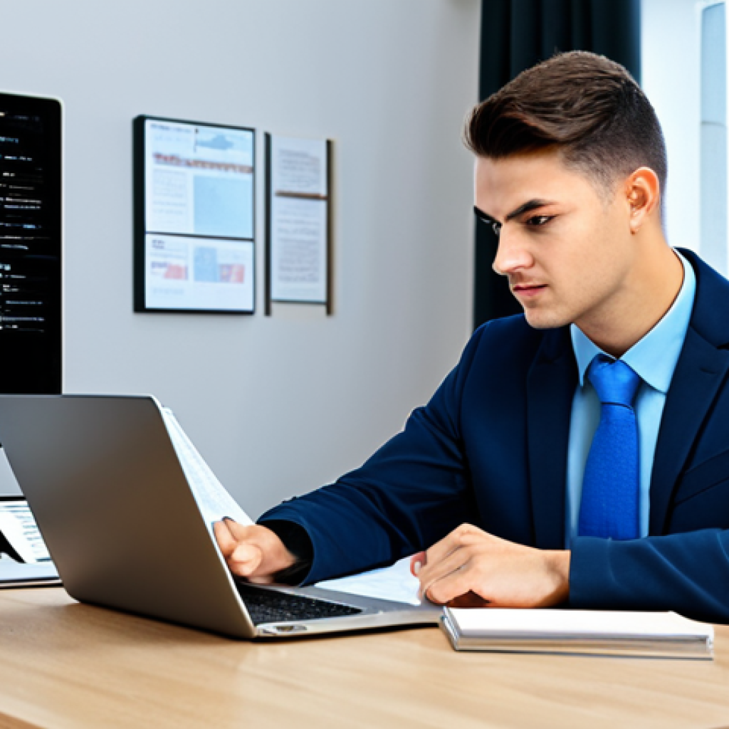 **Image Prompt:** A determined individual studying e-commerce concepts at a bright, modern desk, surrounded by books and a laptop displaying website analytics. They are fully clothed in professional attire, safe for work. The scene emphasizes learning and skill acquisition. Focus on a feeling of ambition and preparation. Perfect anatomy, correct proportions, natural pose, high quality. Family-friendly, appropriate content.